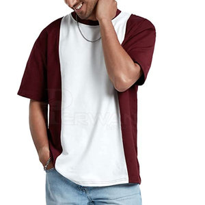 T-shirt surdimensionné pour hommes personnalisé Qualité supérieure Nouveau design T-shirt surdimensionné 100% coton pour hommes - Product Image 4
