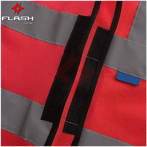 Chaleco de Seguridad Multifuncional para Exteriores, ANSI Clase 1, Impermeable, de Malla, con Múltiples Bolsillos y Franjas Reflectantes - Product Image 4