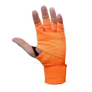 Bandages de boxe en coton et polyester de qualité supérieure, respirants, écologiques, doux, avec logo personnalisé et options de taille - Product Image 2
