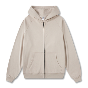 Sudadera con Capucha de Invierno Personalizada 100% Algodón para Hombre, con Cremallera Completa, Tejida, de Color Sólido, Corte Holgado, Impermeable y Ecológica - Product Image 4