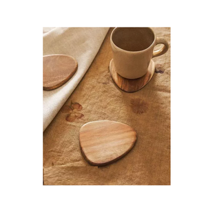 Posavasos de madera para taza de té, posavasos de piedra, posavasos de corcho en blanco para beber con soporte para beber al mejor precio - Product Image 1