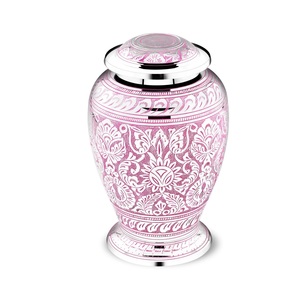Pink Jali Cremation <b>Urn</b> for Human <b>Ashes</b> Funeral Handcrafted <b>Urn</b> for Adult <b>Ashes</b> Handmade <b>Urns</b> for Human or <b>Pet</b> <b>Ashes</b> - Product Image 4