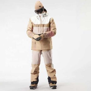 Vestes de ski de snowboard 2 couches pour hommes veste de neige isolée imperméable à panneau couleur combinaisons de ski extérieures personnalisées veste de ski coupe-vent - Product Image 1