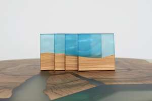 Sous-verres durables en résine de bois faits à la main, matériaux écologiques, conception anti-débordement anti-chaleur, beaux sous-verres en pierre - Product Image 2