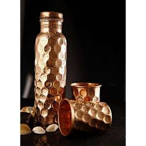 Portable <b>Copper</b> <b>Bottles</b> for Purified Water & Designed for People who Value Healthy Choices and Eco-friendly Alternative - Product Image 6