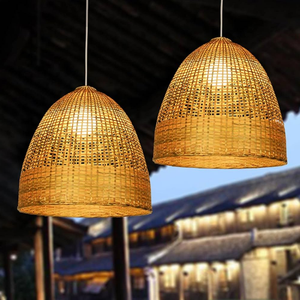 High Specification Custom Shape <b>Bamboo</b> Chandelier Lamp Handmade Eco-Friendly <b>Light</b> Covers Vietnam Manufacturer Indoor Use - Product Image 5