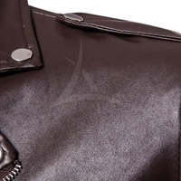 Chaqueta de Cuero de Vaca para Hombre, Diseño Personalizado, Color Sólido, Transpirable, Cuello Alto, Logotipo Frontal Personalizado, Colores Personalizables, Alta Calidad