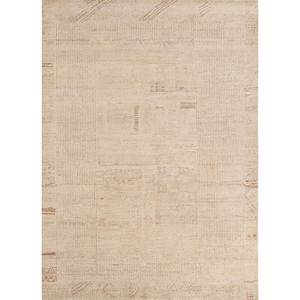 Alfombra Rectangular de Lana Afgana Tejida a Mano, Modelo Manifest Ivory Re-1406, Nueva, para Sala de Estar, Diseño Abstracto, para Pasillo, Estilo Patchwork, para el Hogar - Product Image 1