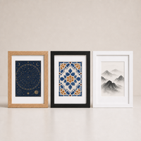 Cadre photo HuaJia, support mural ou de table, finition bois, plexiglas, format A4, design en bois de chêne, bois naturel, durable, cadre photo