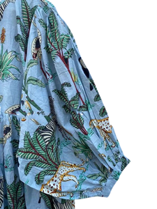 เสื้อทูนิคผ้าฝ้ายทำมือลายเสือ ลายพิมพ์น่ารัก เป็นมิตรกับสิ่งแวดล้อม เหมาะสำหรับใส่ไปปิกนิกในฤดูร้อน - Product Image 5