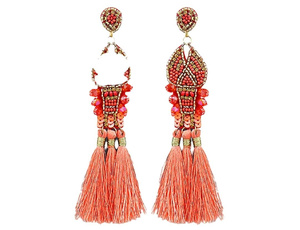 Crawfish <b>Time</b> Huggie Stud Earrings with Pearl and Diamond Classic Religious Style for Wedding Parties or <b>Gifts</b> - Product Image 4