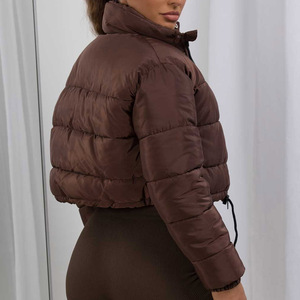Chaqueta Corta Acolchada Informal con Logotipo Personalizado para Mujer, Chaqueta Corta Transpirable, Chaqueta de Burbuja Informal, Abrigos Acolchados para Invierno para Mujer - Product Image 5