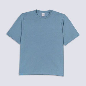 เสื้อยืดแขนสั้นคอกลมผู้ชาย ผ้าถักลายริบ 100% ผ้าฝ้าย ระบายอากาศได้ดี เป็นมิตรกับสิ่งแวดล้อม เหมาะสำหรับใส่ลำลอง - Product Image 3