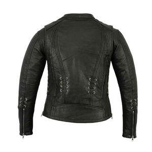 Veste d'hiver imperméable en cuir véritable enduit de toile, col montant, coupe ajustée pour homme, grande taille, fabrication en usine, vente la plus vendue - Product Image 5