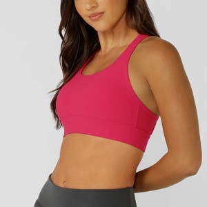New Arrival High Support Backless Sports Bras for Women Crisscross Straps Spandex/Nylon Fitness Running Gym Yoga Custom Logo - Product Image 2
