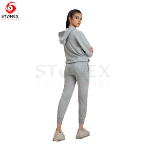 Fabricant Personnalisé Détresse Patch Strass Survêtement 2pc Pantalon De Survêtement Évasé Et Sweat À Capuche Lavage À L'acide Cropped 2 Pièces Ensemble Pour Les Femmes - Product Image 4