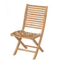 Chaises de jardin pliantes en teck durables, style moderne, mobilier d'extérieur