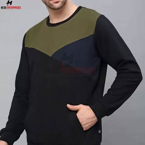 Sudadera de hombre de calidad superior, sudadera personalizada al por mayor, Jersey, ropa informal ligera, sudadera de Color sólido - Product Image 5