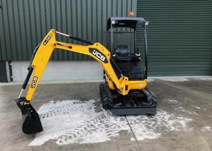 Miniexcavadora JCB Amarilla de 1 Tonelada de Capacidad, Equipo de Construcción Compacto - Product Image 3