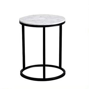 Custom Latest Modern <b>Round</b> <b>Side</b> <b>Table</b>/Stool with Marble Top Iron Base Top Grade Quality Adjustable for Hotels Cafes Restaurants - Product Image 4