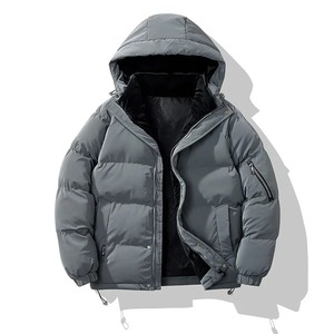 Chaqueta Bomber de Lona Unisex para Invierno, Impermeable, Transpirable, de Secado Rápido, Reversible, con Cuello Alto y Capucha, Color Sólido Formal - Product Image 3