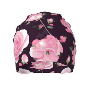 Gorros de jacquard elegantes con servicio OEM, gorros de tela de lana con logotipo personalizado, gorros informales de ajuste regular para invierno, gorros - Product Image 3