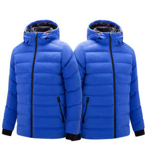 เสื้อแจ็คเก็ตพัฟเฟอร์ผู้ชายแบบสั่งทำ OEM ดีไซน์เอง ผลิตจากโพลีเอสเตอร์ 100% สำหรับทุกฤดูกาล สกรีนชื่อ/หมายเลขทีมได้ แห้งเร็ว แขนสั้น - Product Image 3