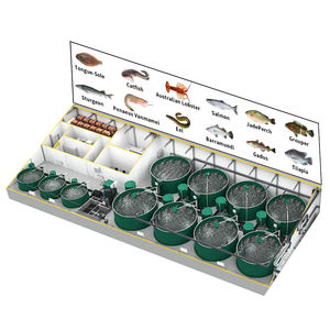 Cowater Free Design Recirculating Aquaculture System for Land-Based <span class=keywords><strong>Fish</strong></span> Farm Água Reciclagem Aquaculture Equipment - Product Image 1