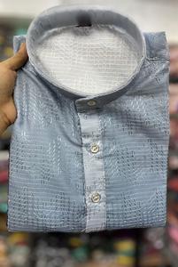 Kurta-Bas de travail en coton pur pour homme, vêtement indien multicolore, intemporel, style décontracté pour garçon - Product Image 6