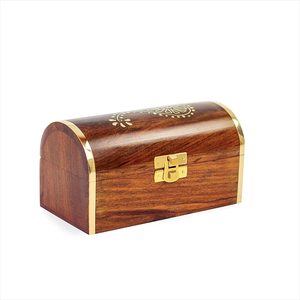 Handcrafted Rectangular Wooden Storage <b>Box</b> for Trinkets <b>Earrings</b> Necklaces Bracelets Bangles Decorative Jewellery Organizer - Product Image 6