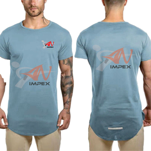 T-shirt en coton de haute qualité pour hommes avec logo imprimé personnalisé et col rond pour la mode estivale - Product Image 4