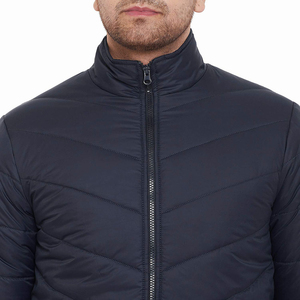 Chaquetas acolchadas de calle para hombre de invierno de la mejor calidad 2024, cremallera, cuello levantado negro, diseño personalizado con servicio de marca OEM - Product Image 4