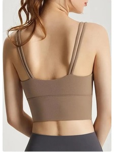 Sujetador deportivo de alta calidad para mujer, Sujetador deportivo de nailon Spandex personalizado, nuevo y elegante sujetador transpirable para mujer - Product Image 2