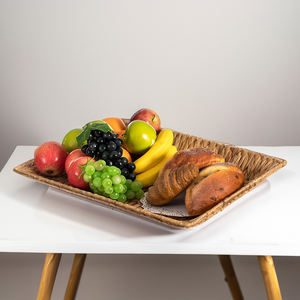 Plateaux de service du Vietnam en rotin naturel fait à la main avec cadre en bambou durable pour intérieurs d'hôtel et de restaurant-SS2022 - Product Image 2