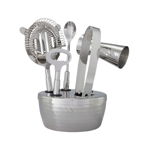 Gold Finished Barware Drink Shaker Best Quality Cocktail Shaker with <b>Accessories</b> Built-In Strainer <b>Bar</b> Tools Set - Product Image 4