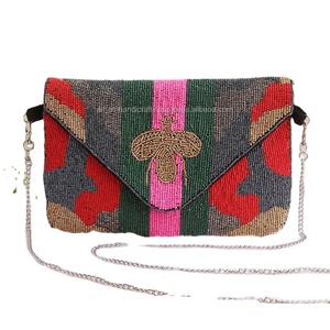 Haute qualité Vintage Banjara pochette femmes luxe tissu artisanat sac à main Satin doublure pièce motif vente chaude Qatar - Product Image 1