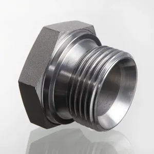 BSP Blind Plug HB Raccord de terminaison hydraulique en acier, connecteur en zinc nickelé, accessoires pour outils hydrauliques - Product Image 1