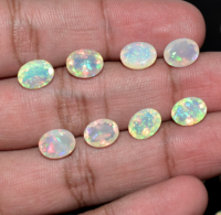 Opale éthiopienne naturelle à facettes multi feu Welo pierre précieuse calibrée cristal de pierre précieuse en vrac naturel pour collier pendentif de bijoux