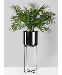 Nouvelle conception gris fini sol planteur Design italien vente chaude maison bureau décor utiliser métal planteur au prix de gros - Product Image 3