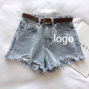 Pantalones cortos vaqueros surtidos de cintura alta para mujer, en stock, nuevos artículos al por mayor, característica transpirable - Product Image 2