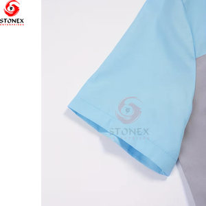 ชุดยูนิฟอร์มพยาบาลแบบสครับคอวีติดซิปสำหรับโรงพยาบาล  แบบสั่งทำพิเศษ  สำหรับทั้งชายและหญิง  พร้อมปักโลโก้ตามแบบที่ต้องการ - Product Image 4