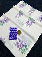 Sari en lin uni pour femme, le plus vendu, à prix abordable, avec logo personnalisé, motifs modernes, impression numérique, tissu de haute qualité d'Inde