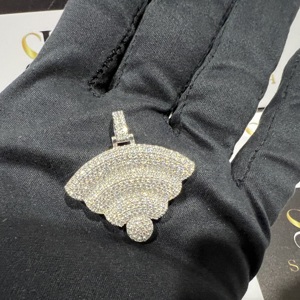 Colgante Personalizado de Moissanita VVS D, Plata de Ley 925, Oro, Estilo Hip Hop, Colgantes Finos, Dijes para Fiestas, Probador de Diamantes - Product Image 1