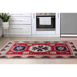 Alfombra Tribal Azteca: Alfombra Antideslizante para Entrada, Decoración Rústica, con Pelo Suave - Product Image 3