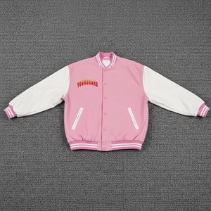 Veste universitaire d'hiver de haute qualité pour hommes et femmes Broderie en chenille Manches en cuir Doublure en polaire Coupe ajustée - Product Image 6