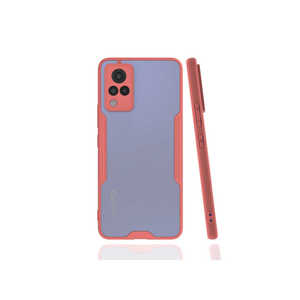 Coque en silicone rose antichoc de qualité supérieure pour Vivo V21 et Y19, design simple, coque de protection arrière pour téléphones mobiles Vivo et IQOO - Product Image 1