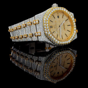 Montre de luxe pour homme en acier inoxydable plaqué or rose verre cadran romain pointeur style pièce mouvement mécanique 38mm Ronda - Product Image 3