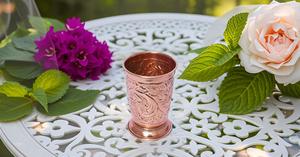 Alta calidad en relieve sublimación en blanco decorativo logotipo personalizado hogar agua vidrio taza bebida cobre vaso taza de café - Product Image 3