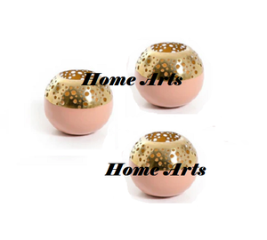 Set Of 2 Gold Color Iron Candle Holder <b>Marvelous</b> Design Round Shape Tealight Candle Holder For Home Decor Use - Product Image 2