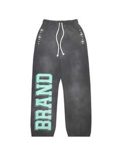 Nuevo chándal marca Carta rhinestone Sudadera con capucha streetwear pieza encarna sudadera con cordón Jogger lavado con ácido - Product Image 3